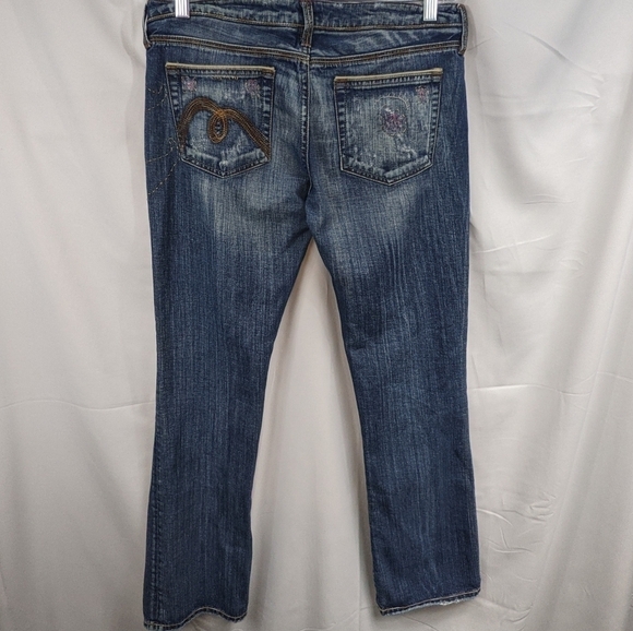 Mavi Olivia Embroidered Straight Leg Jeans Sz 30 - Picture 6 of 13